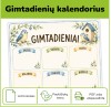 Gimtadienių kalendorius | Paukščiukų tema (Nr. P178)